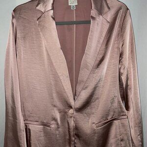 Pink Silky Blazer
